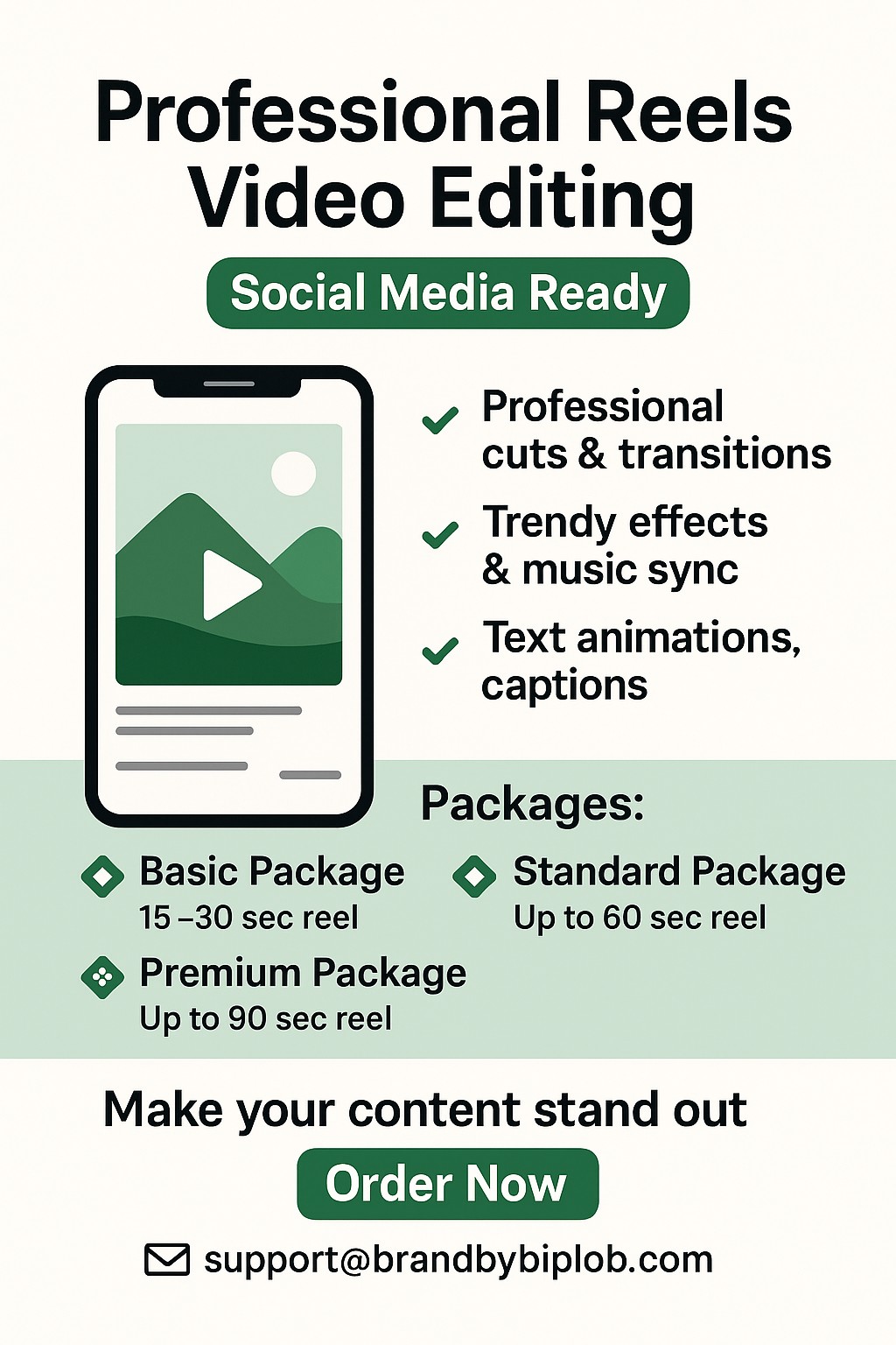 video editing brand by biplob